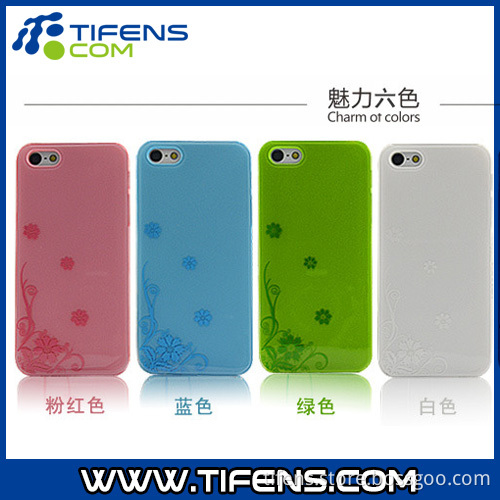 TPU Protective Mobile Phone Case for iPhone 5/5s with Custom Pattern